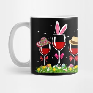 Three Wine Easter Day Eggs Easter T-shirt Mug